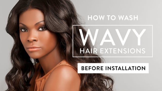 How to Wash Wavy Hair Extensions
