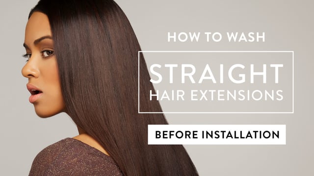 How to Wash Straight Hair Extensions