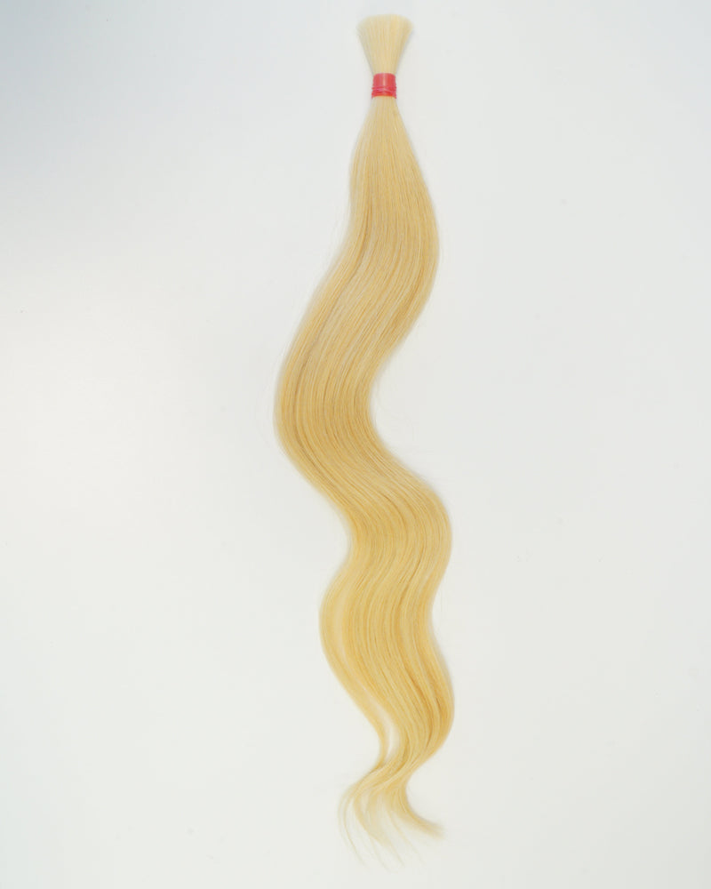 Straight Bulk Hair / 22" / #613 Platinum Blonde