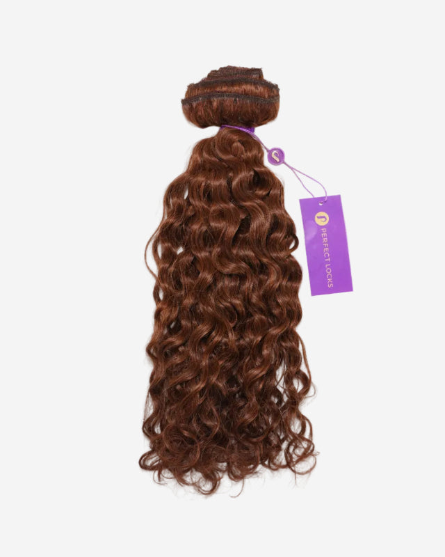 Curly Lace Clip-In Set / 16" / #30 Rich Medium Auburn