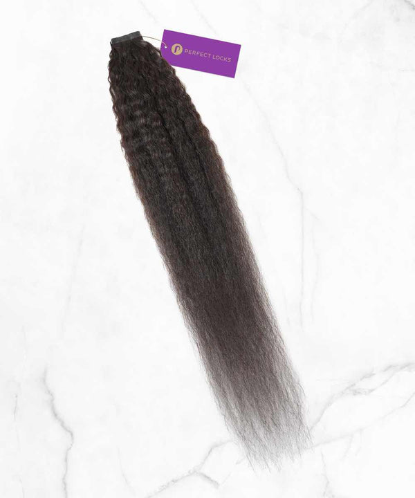 kinky straight tape-in hair tape-ins by perfect locks