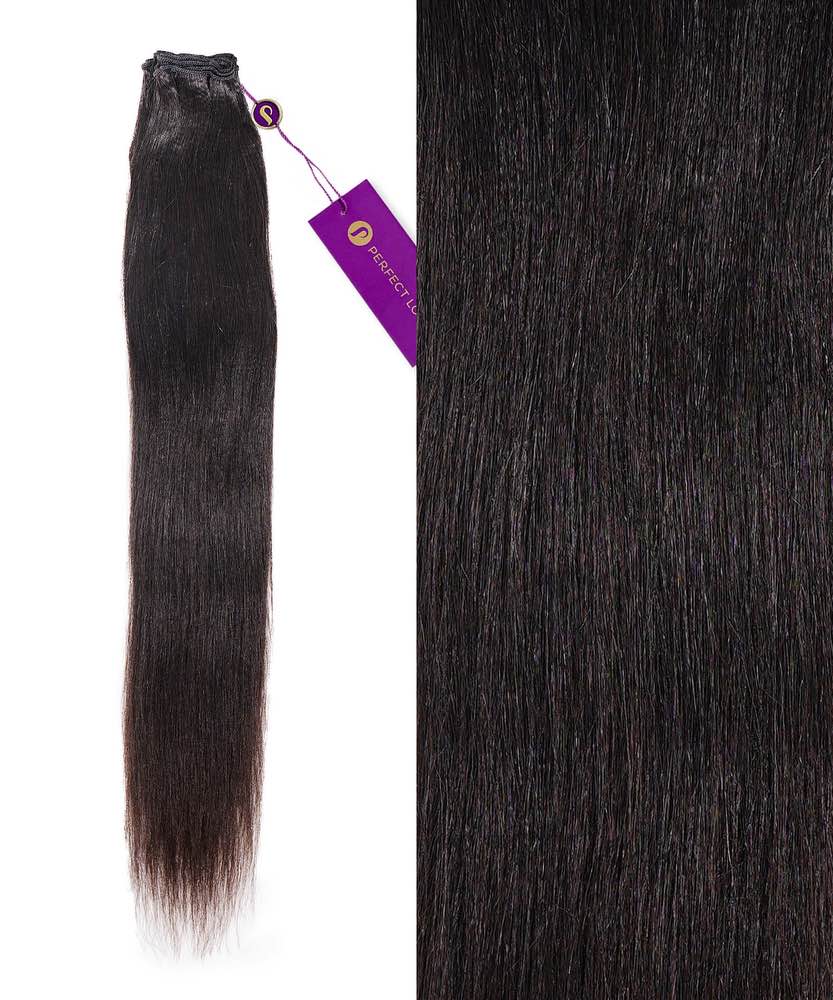 relaxed straight hand-tied weft rows (2oz) by perfect locks