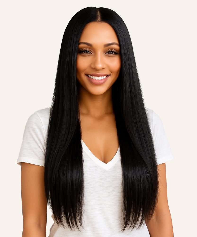 Relaxed Straight Lace Front Wig | 100% Human Hair - Perfect  display picture 2