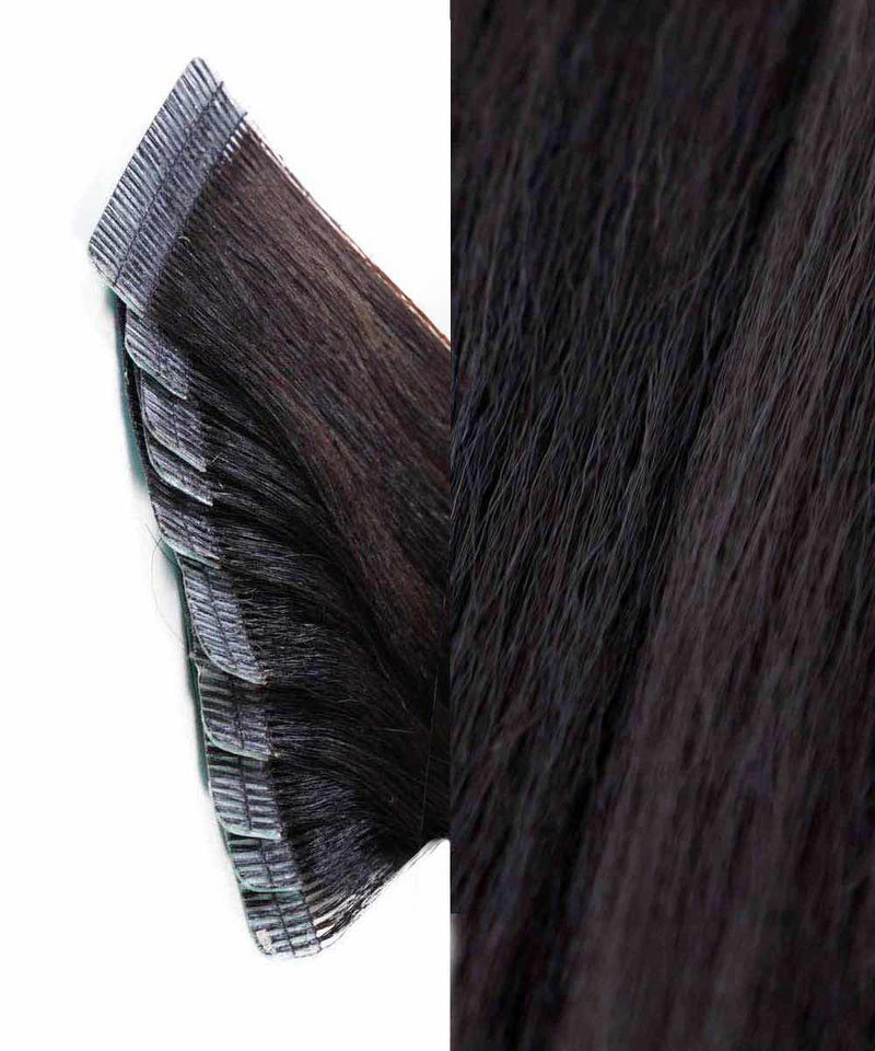 relaxed straight tape-in hair tape-ins by perfect locks
