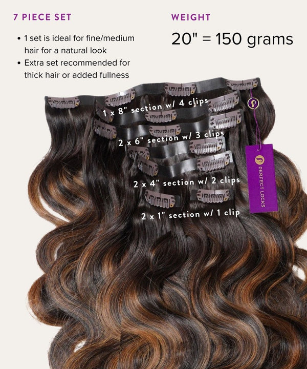 Wavy Seamless Clip-In Hair Extensions (New Design)