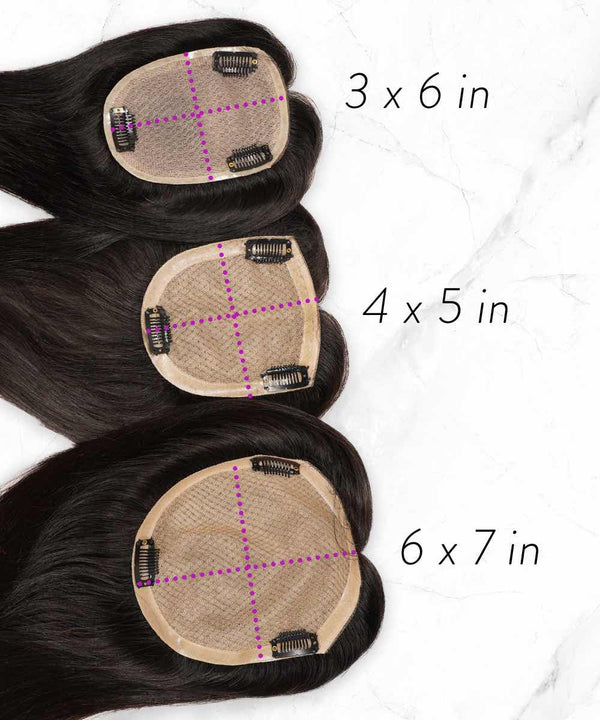 straight human hair crown topper by perfect locks