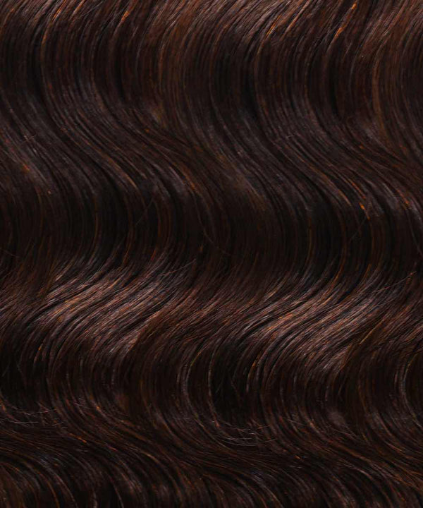 natural black (1B) wavy tape in hair extensions by Perfect Locks