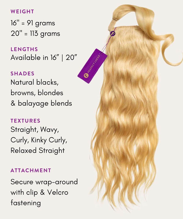 Wavy Clip-In Ponytail Specs and Details