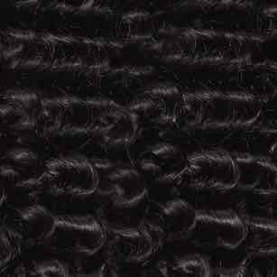 black colored hair