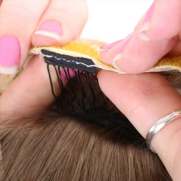Clip In Ponytail Install Step 2