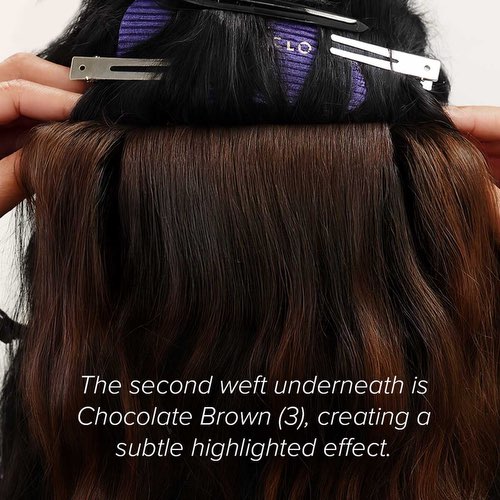 Install second Weft Underneath First Weft