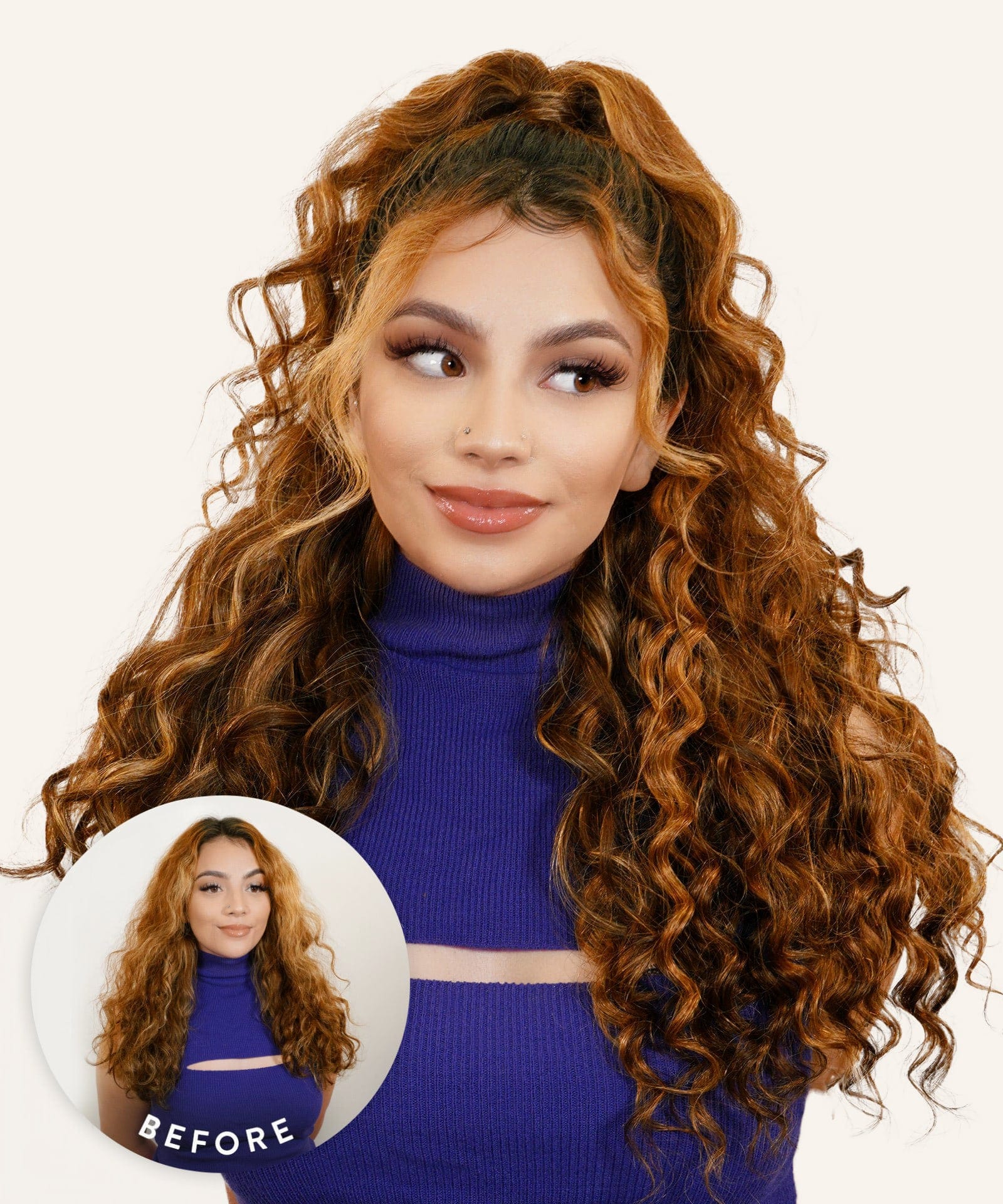 Curly Seamless ClipIn Hair Extensions 7 Piece Set Perfect Locks