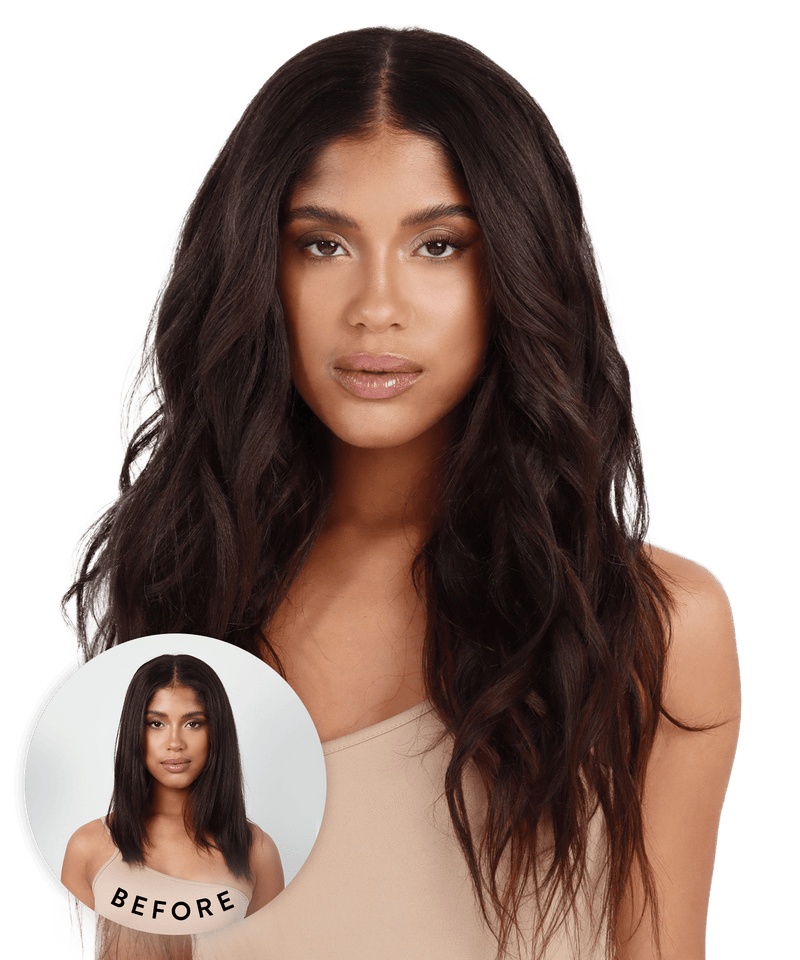 relaxed straight perfect crown hair extensions clip-in crowns by locks