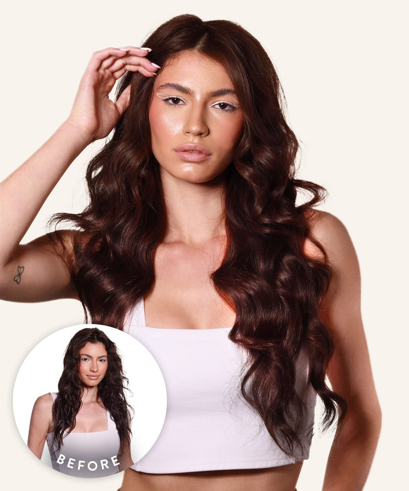 wavy perfect crown hair extensions clip-in crowns by locks