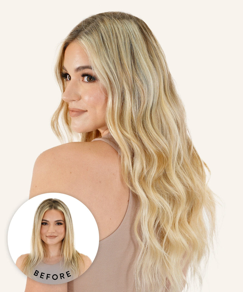 wavy hand tied weft extensions