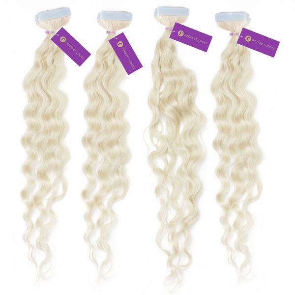 4 x Curly Tape-In Hair Extension Bundle Deal (40 Pieces)