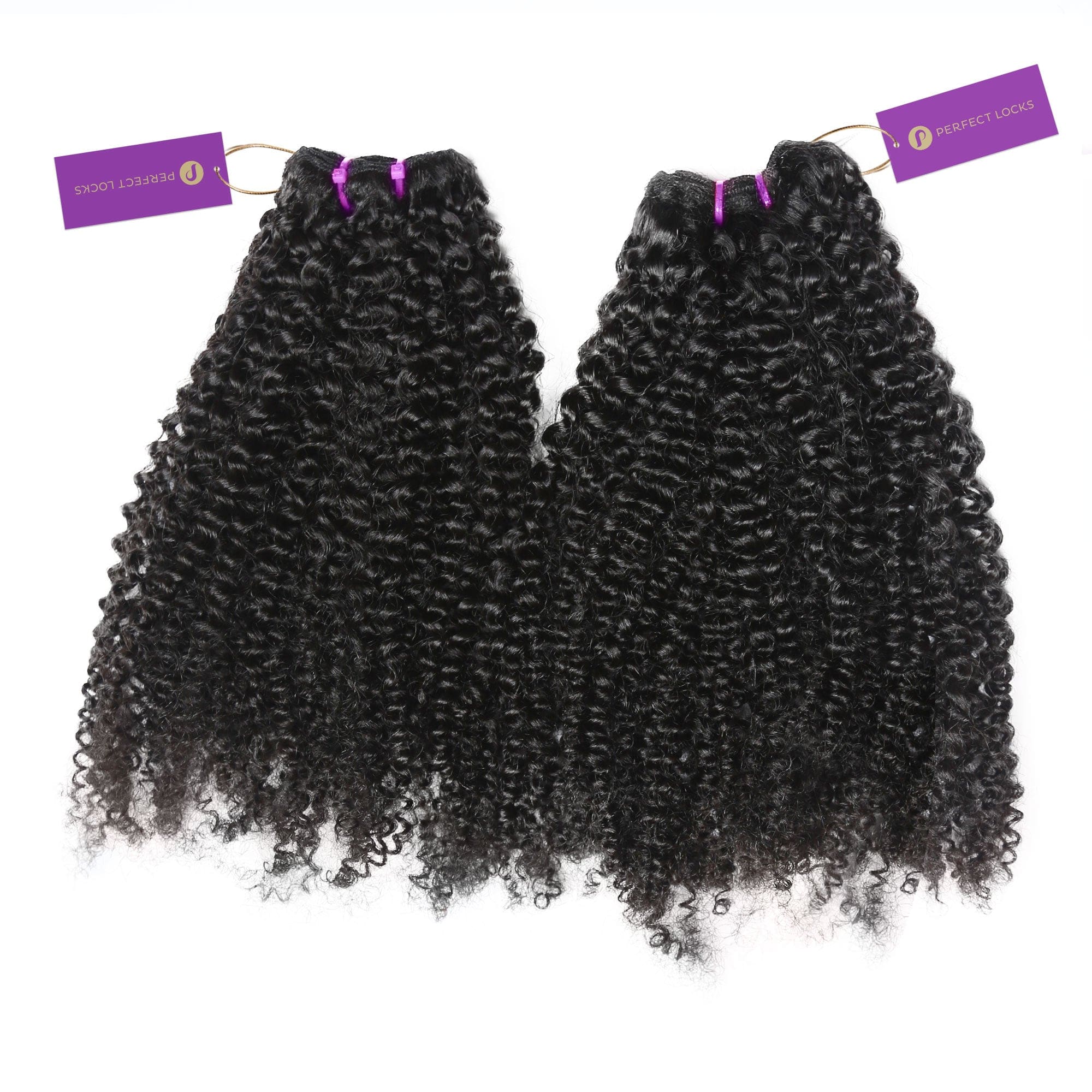 2 x kinky curly machine weft bundle deal by perfect locks