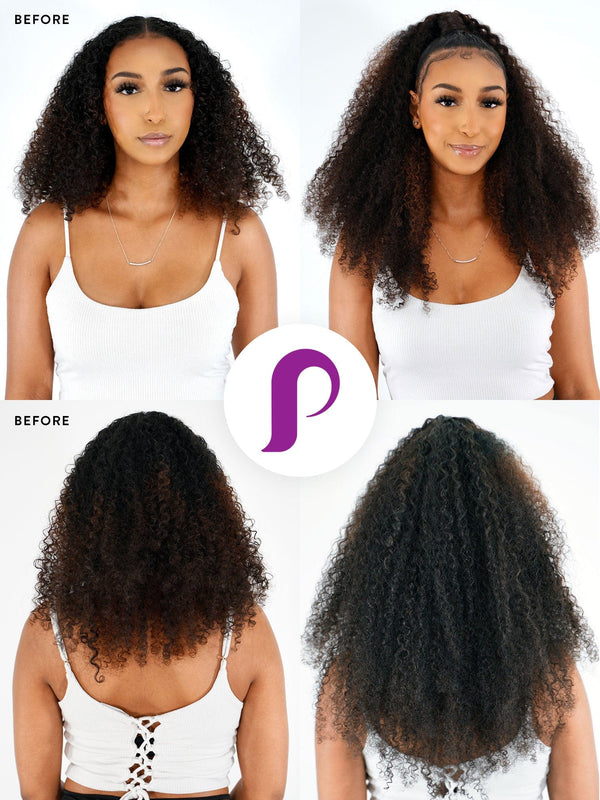 Kinky Curly Classic Clip In Hair Extensions