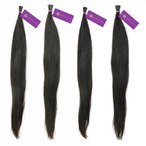 4 x Straight Fusion I-Tip Hair Extension Bundle Deal