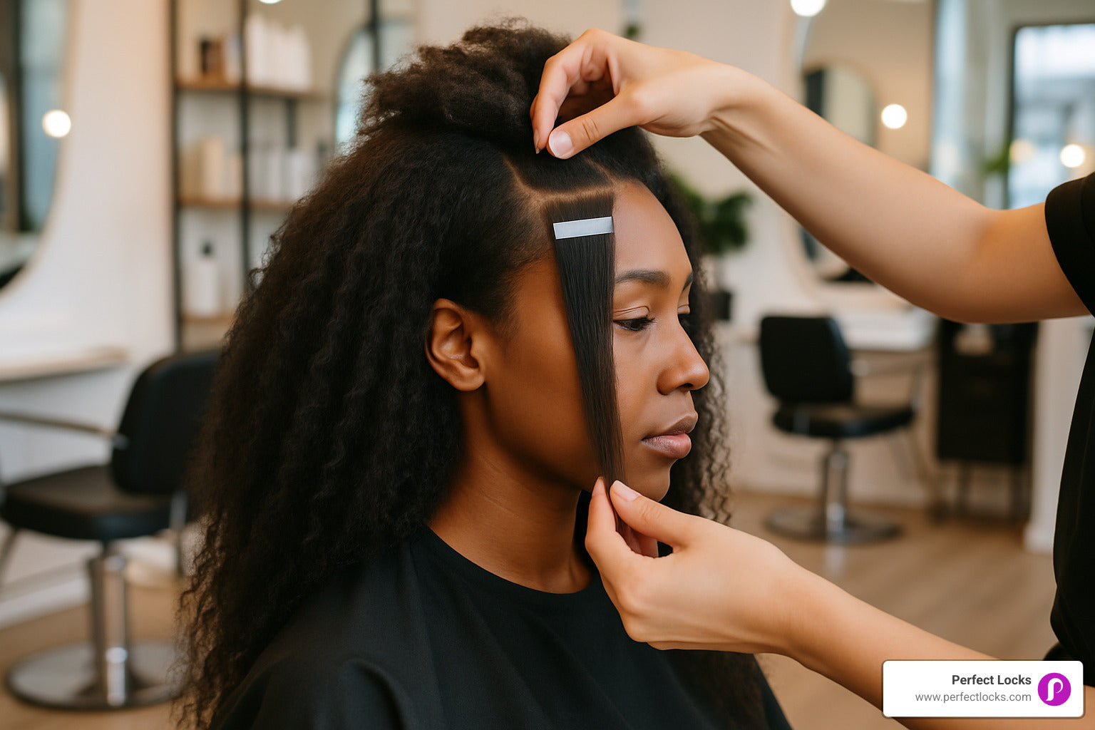Black Hair Magic with These Tape-In Extensions