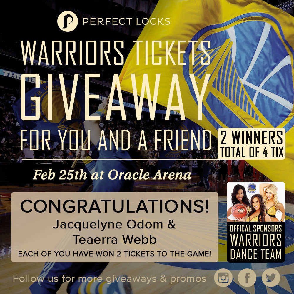 UPDATE: Warriors Tickets Giveaway