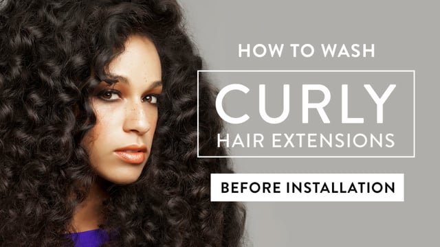 How to Wash Curly Hair Extensions