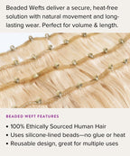 Curly Beaded Weft Specs and Overview