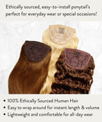 Tight Curly Clip-In Ponytail Summary