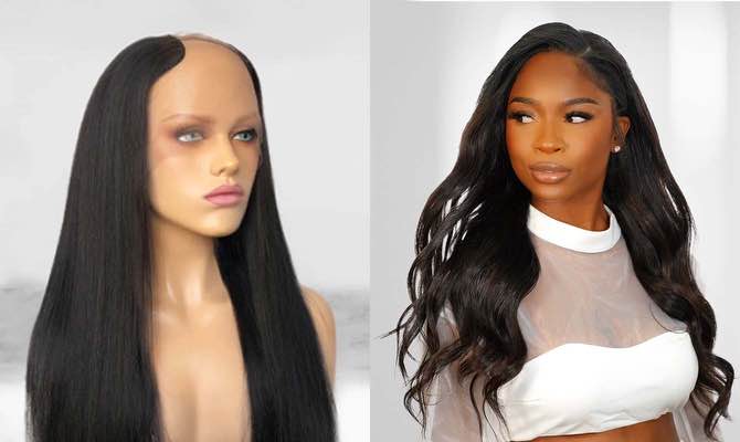 U-Part Wigs - The best of both worlds - show off your natural hairline ...