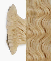 ash blonde (60) curly tape in hair extensions by Perfect Locks#color_ash-blonde-(60)