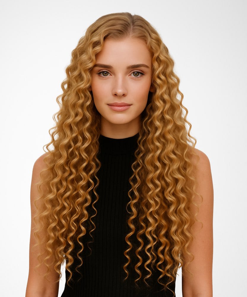 Curly U-Part Wig | 100% Remy Human Hair Extensions display picture 1
