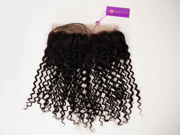 Tight Curly 360 Lace Frontal / 16 inch / Natural Black