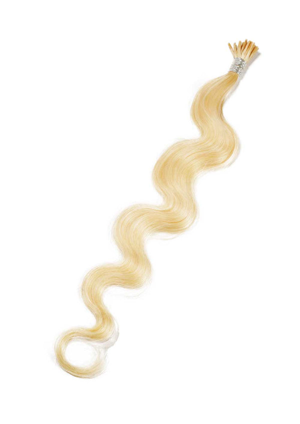 Wavy Fusion I-Tip / 20 inches / Platinum Blonde (The tips are thicker than we normally carry)