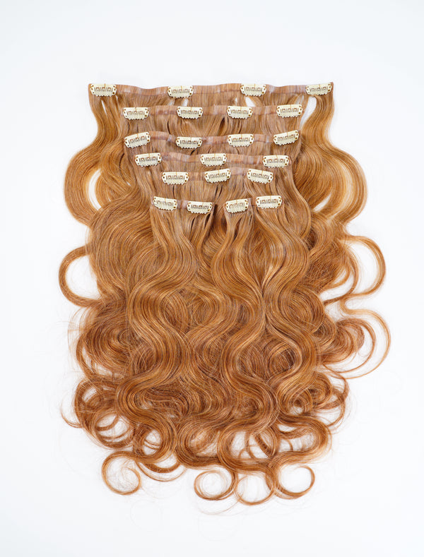 Wavy Seamless Clip-In-Set / 20 inches / Caramel