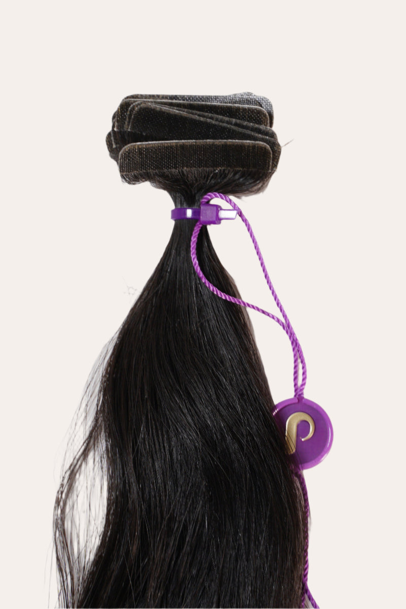Wavy Tape Hair Natural Black 22 (Smaller Tab) Clearance