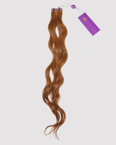 Wavy Tape Hair / #6 Golden Brown/ 20"