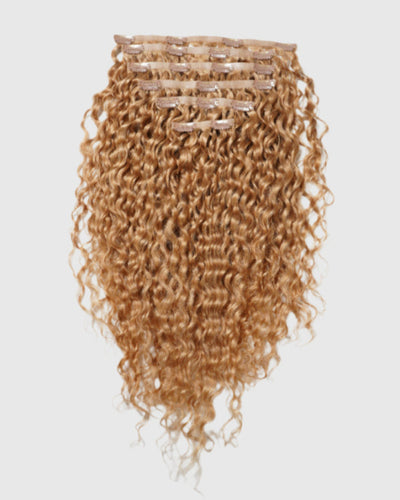 Curly Seamless Clip-In Set / #27 Honey Blonde / 20" (6 pieces)