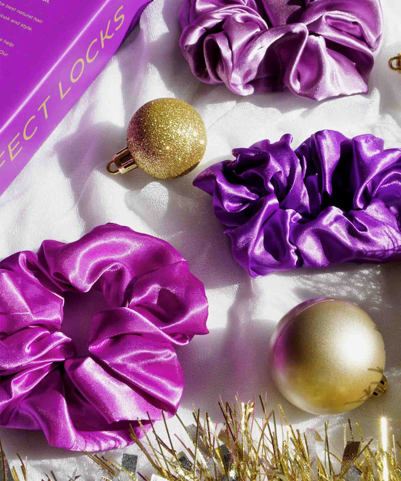 satin sleep scrunchies (4-pack) hair care by perfect locks