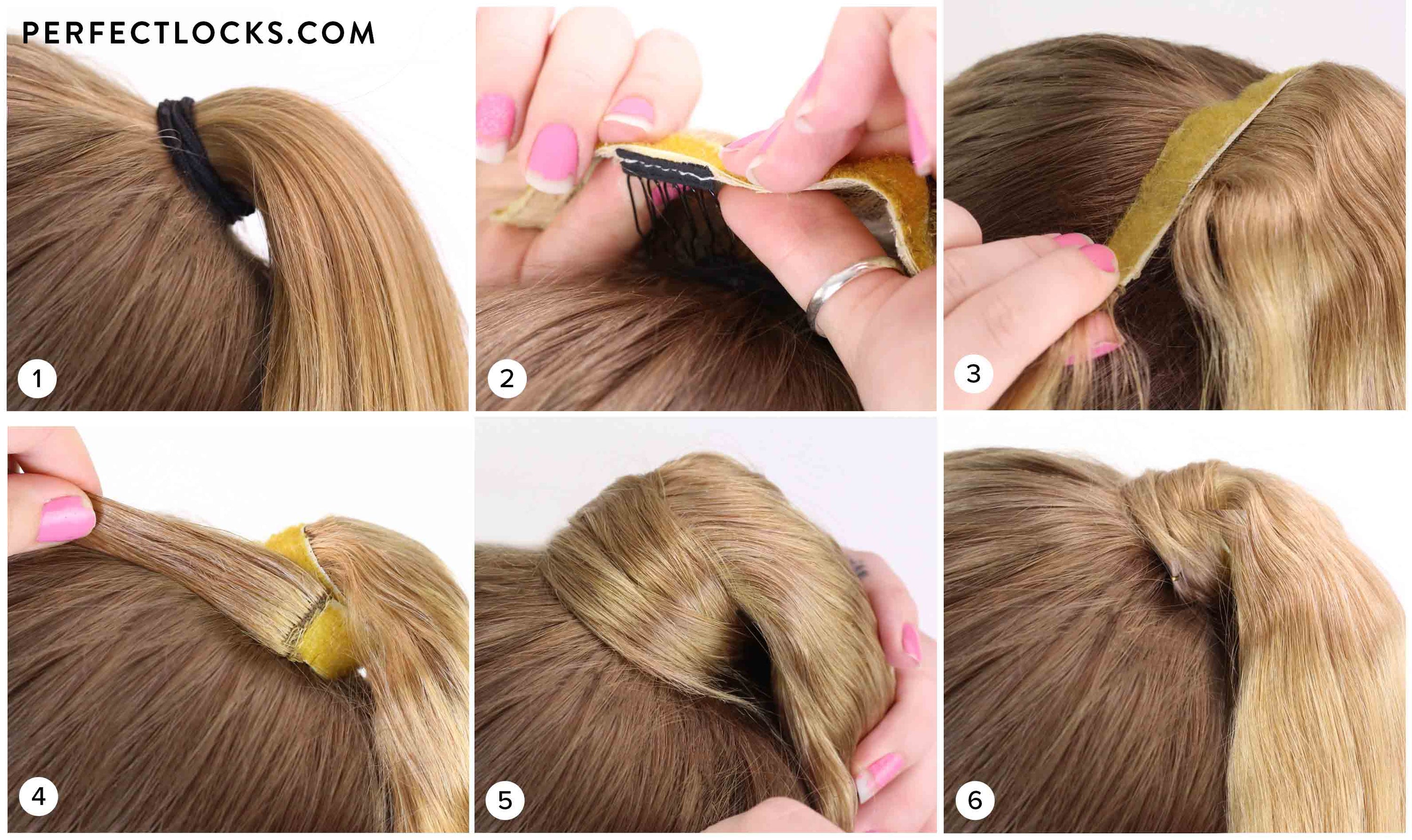 how to install a clip-in ponytail