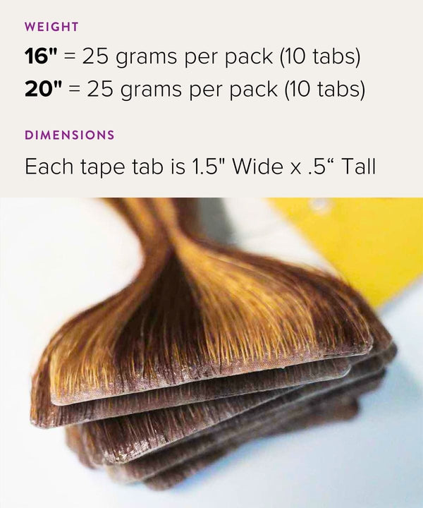 straight invisi tape in hair extensions tape-ins by perfect locks