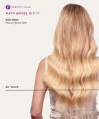 wavy seamless clip-in hair extensions set by perfect locks