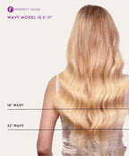 wavy hybrid weft hair extensions by perfect locks