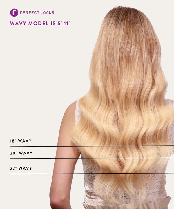 Wavy Beaded Weft Length Chart