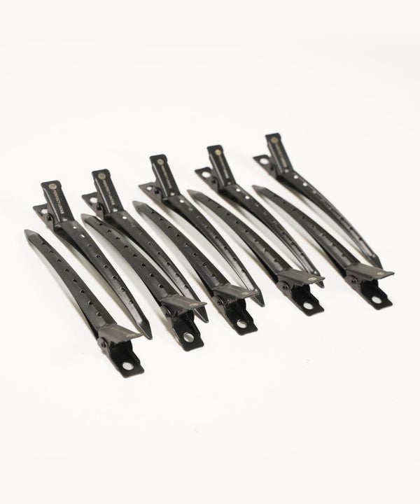 long duckbill metal hair clips (10 pack) supplies by perfect locks