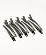 long duckbill metal hair clips (10 pack) supplies by perfect locks