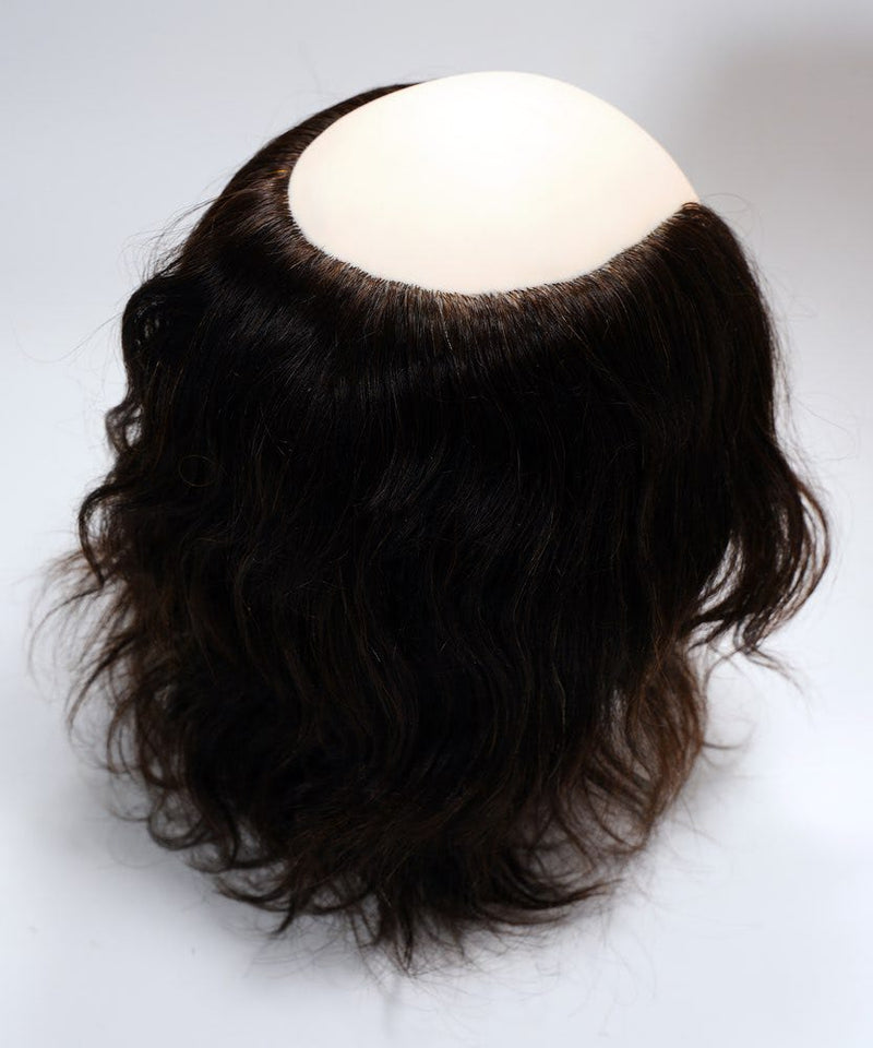 Male Wavy Human Hair Mannequin Head
