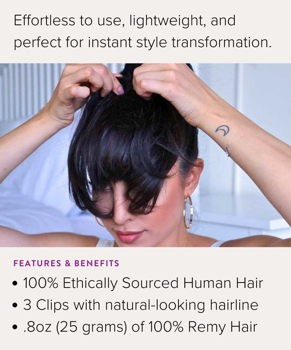 Trendsetting Clip-In Bangs – Perfect Locks