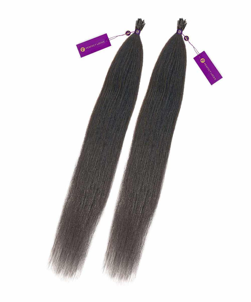 relaxed straight fusion i-tip hair by perfect locks