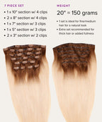 curly seamless clip-in hair extensions set by perfect locks