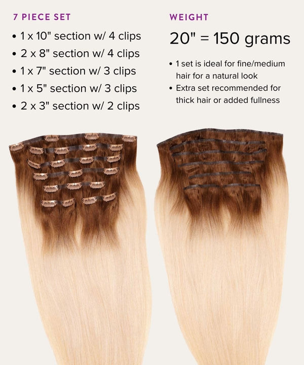 Straight Seamless Clip In Hair Extensions Perfect Locks